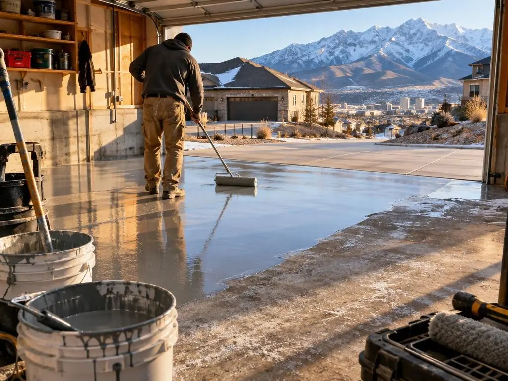 Basement Floor Epoxy in Salt Lake City, UT